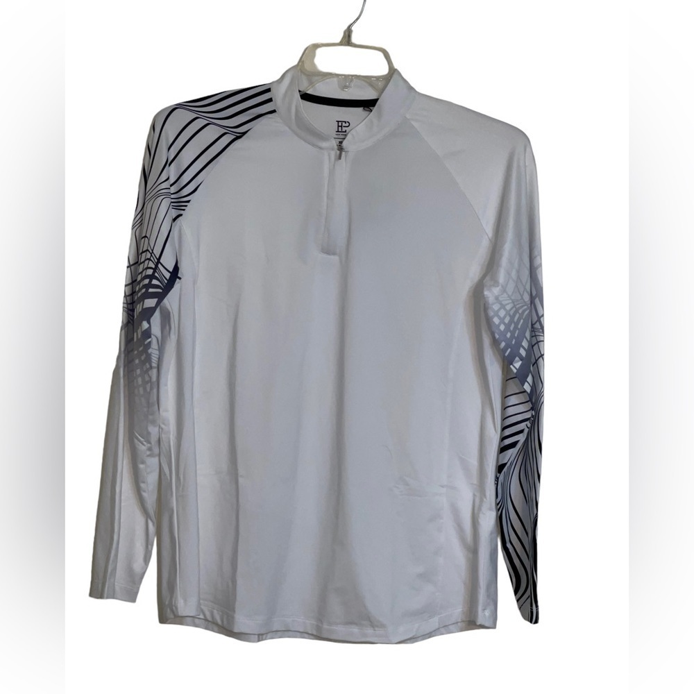 NWT- EP NY Golf Pro  Long sleeve wavy print 1/4 zip pullover. Multiple sizes